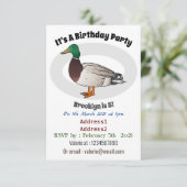 Invitation Illustration du canard de Majard (Debout devant)