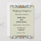 Invitation Illustration du cercle floral William Morris (Devant)