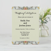 Invitation Illustration du cercle floral William Morris (Debout devant)