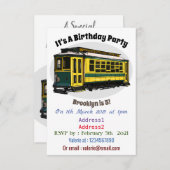 Invitation Illustration du chariot Mata (Devant / Derrière)