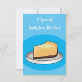 Invitation Illustration du dessin animé Cheesecake (Dos)