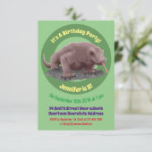 Invitation Illustration du dragon de Komodo (Debout devant)