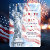 Invitation Illustration du drapeau de la Statue de la Liberté