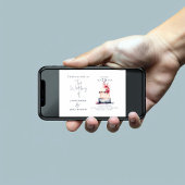 Invitation Illustration du gâteau mariage aquarelle