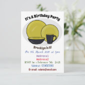 Invitation Illustration du jeu de produits de table (Debout devant)