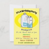 Invitation Illustration du lait (Devant)