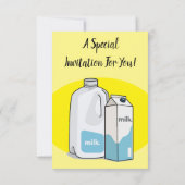 Invitation Illustration du lait (Dos)