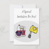 Invitation Illustration du mixer (Dos)