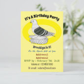 Invitation Illustration du pigeon pigeon du Bouclier de Saxon (Debout devant)