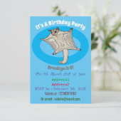 Invitation Illustration du planeur à sucre (Debout devant)