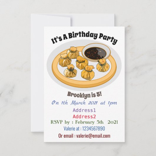 Invitation Illustration du porte-monnaie thaïlandais de creve (Devant)