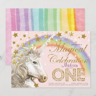 Invitation Illustration du premier anniversaire de la fête de