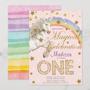 Invitation Illustration du premier anniversaire de la fête de