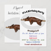 Invitation Illustration du rôti de porc / rôti de porc (Devant / Derrière)