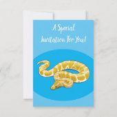 Invitation Illustration du serpent python birman (Dos)