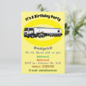 Invitation Illustration du transport de carburant par camion- (Debout devant)