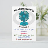 Invitation Illustration du ventilateur (Debout devant)
