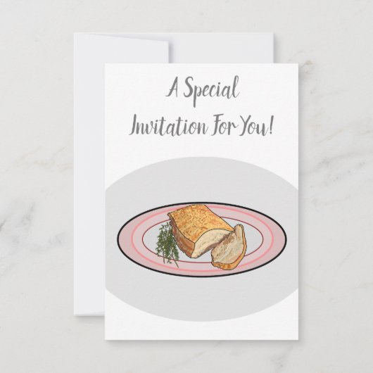 Invitation Illustration du ventre de porc rôti (Dos)