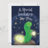 Invitation Illustration du ver vert mou (Dos)