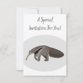 Invitation Illustration d'un dessin animé d'Anteater (Dos)
