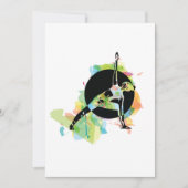 Invitation Illustration d'une femme qui s'étire (Devant)