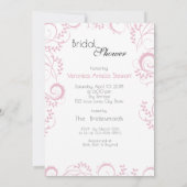 Invitation Illustration élégante de la mode Fête des mariées (Dos)