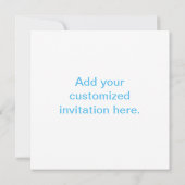 Invitation Illustration élégante de robe de mariée (Dos)