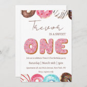 Invitation Illustration en noix de Doucou un anniversaire (Devant / Derrière)