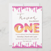 Invitation Illustration en noix de Doucou un anniversaire (Devant)