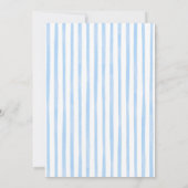 Invitation Illustration Fantaisiste Ruban Bleu Citron Mariage (Dos)