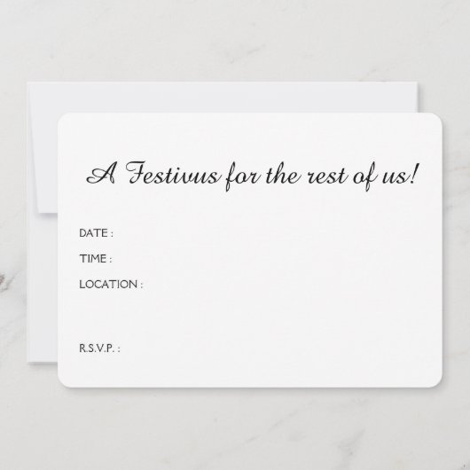 Invitation Illustration FESTIVUS (Dos)