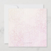 Invitation Illustration florale de sa joyeuse retraite (Dos)