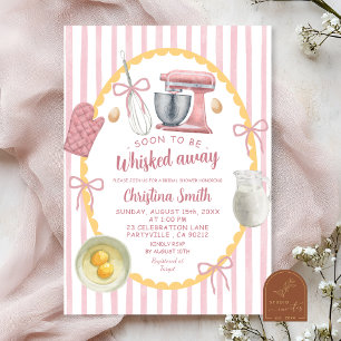 Invitation Illustration ironique Fête des mariées de cuisine