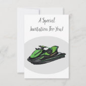 Invitation Illustration Jet ski (Dos)