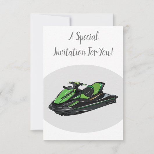 Invitation Illustration Jet ski (Dos)