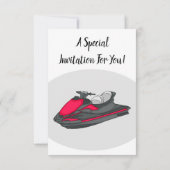 Invitation Illustration Jet ski (Dos)