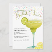 Invitation Illustration Margarita Lime Mariée mexicaine Fiest (Devant)