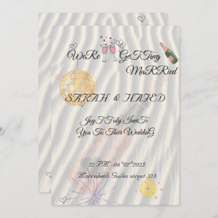 Invitation Illustration Mariage Suite Modèle main dessinée Sc