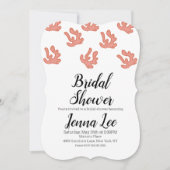 Invitation Illustration moderne du Doodle de Coral Reef (Devant)