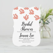 Invitation Illustration moderne du Doodle de Coral Reef (Debout devant)