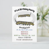 Invitation Illustration Monarch caterpillar (Debout devant)