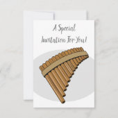 Invitation Illustration Pan flûte / panpipes (Dos)
