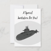 Invitation Illustration sous-marine (Dos)