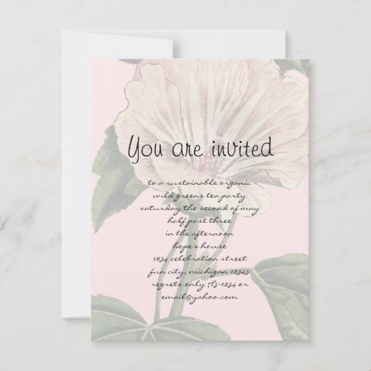 Invitation Illustration vintage (Devant)