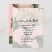 Invitation Illustration vintage (Devant / Derrière)