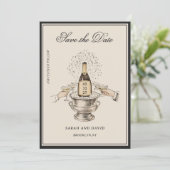 Invitation Illustration Vintage Classique (Debout devant)