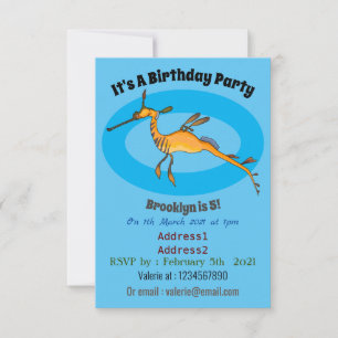 Invitation Illustration Weedy seadragon