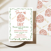 Invitation Illustration Whimsical Slice Of Love Fête des mari