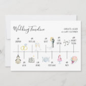 Invitation Illustrations aquarelles modernes de calendrier de (Devant)