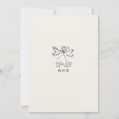 Invitation Illustrations dessinées à la main Mariage rétro fa (Dos)